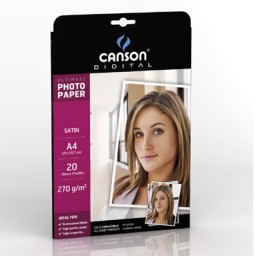 20HJ papel Ultimate Satin Din A-4 270 g/m² Canson 200004329